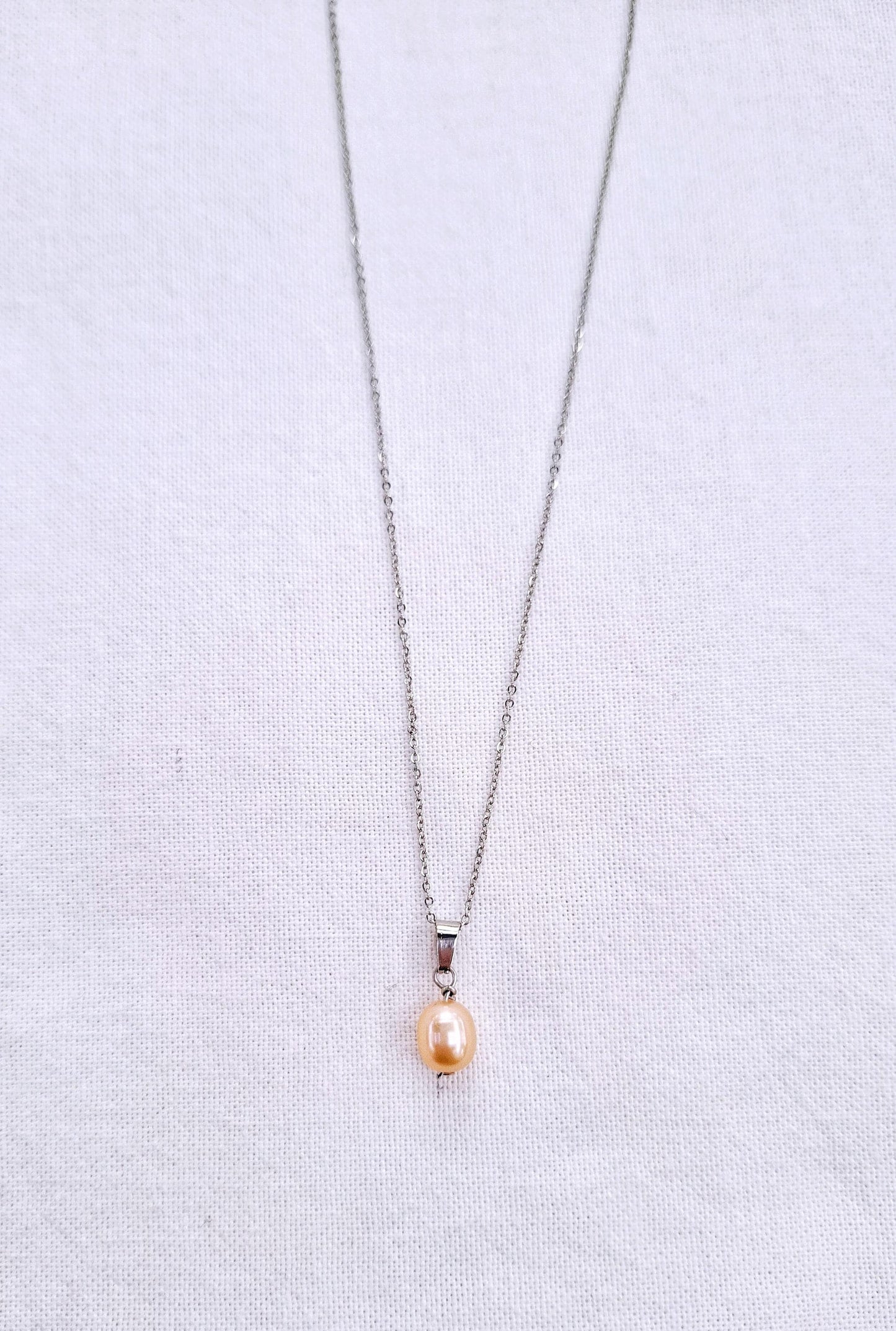 The Pink One - Necklace in silver or gold