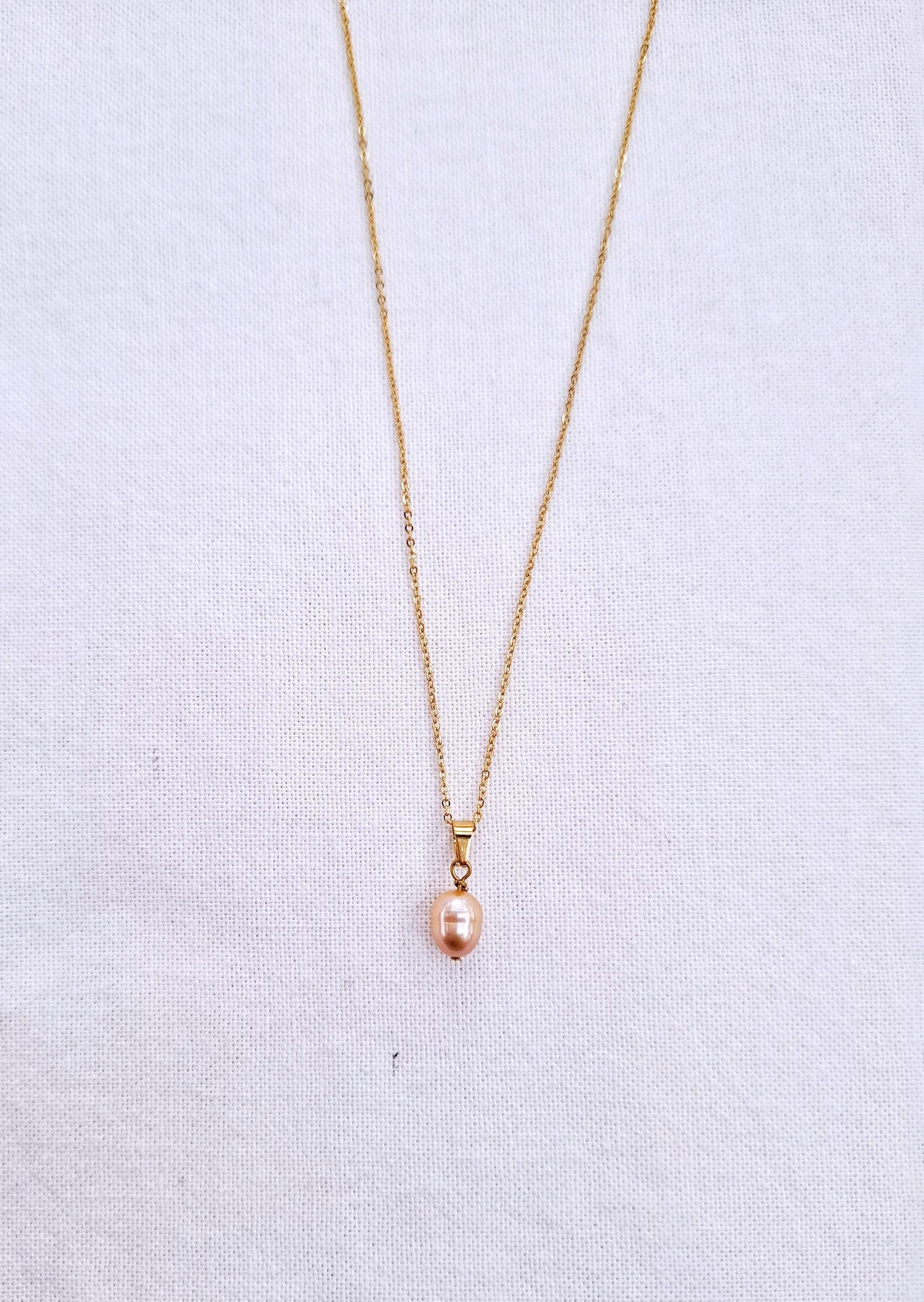 The Pink One - Necklace in silver or gold