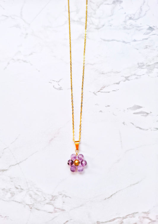 Flower Girl - Necklace - Amethyst