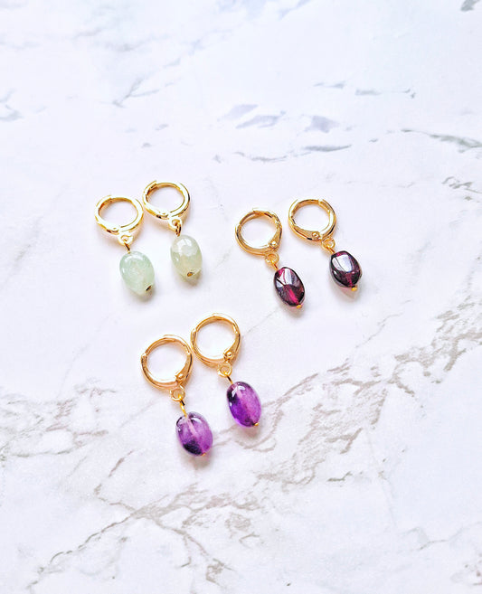 Nuggets earrings gold