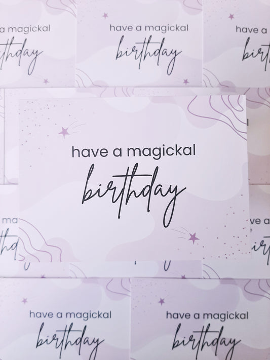 Card - magickal birthday