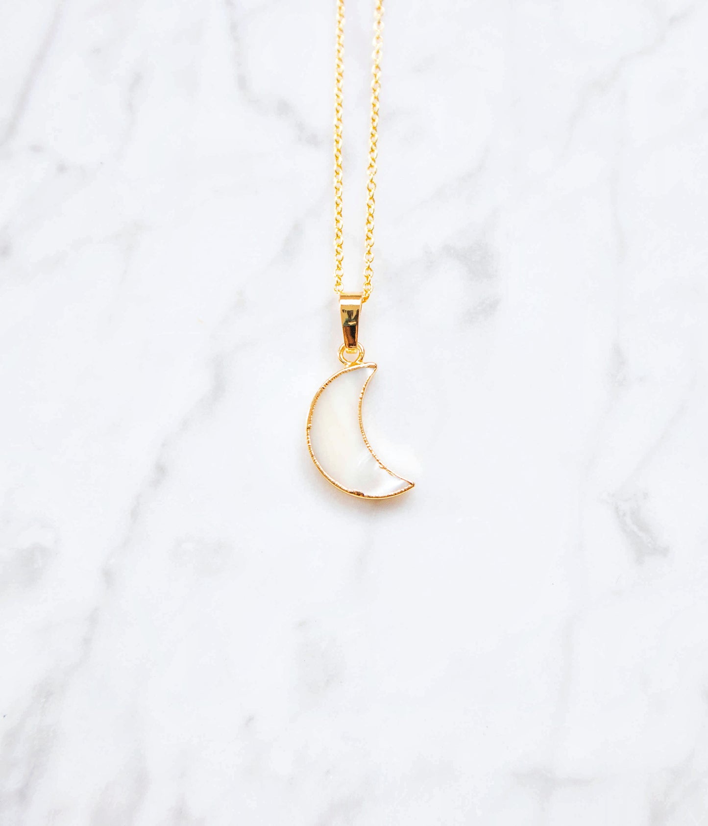 MOON gold necklace