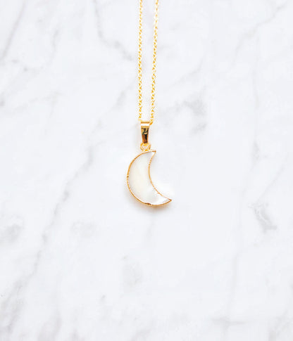 MOON gold necklace