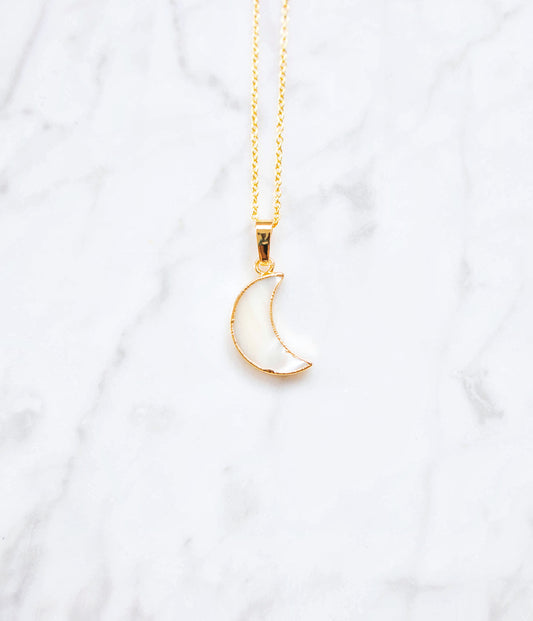 MOON gold necklace