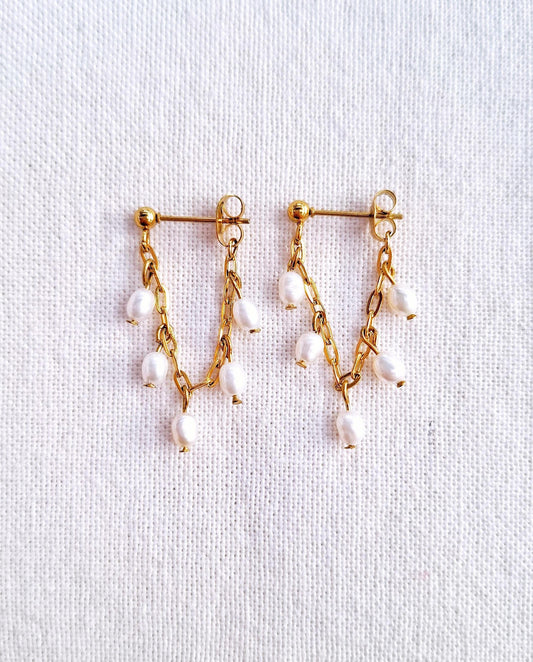 The Raindrop - Earrings in silver or gold