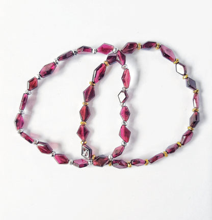 Ria garnet bracelet