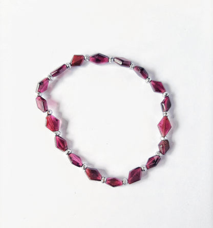 Ria garnet bracelet