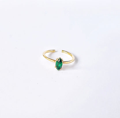 Ria green zircon ring