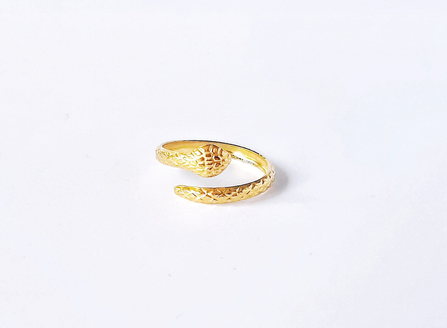 Snake ring gold & silver