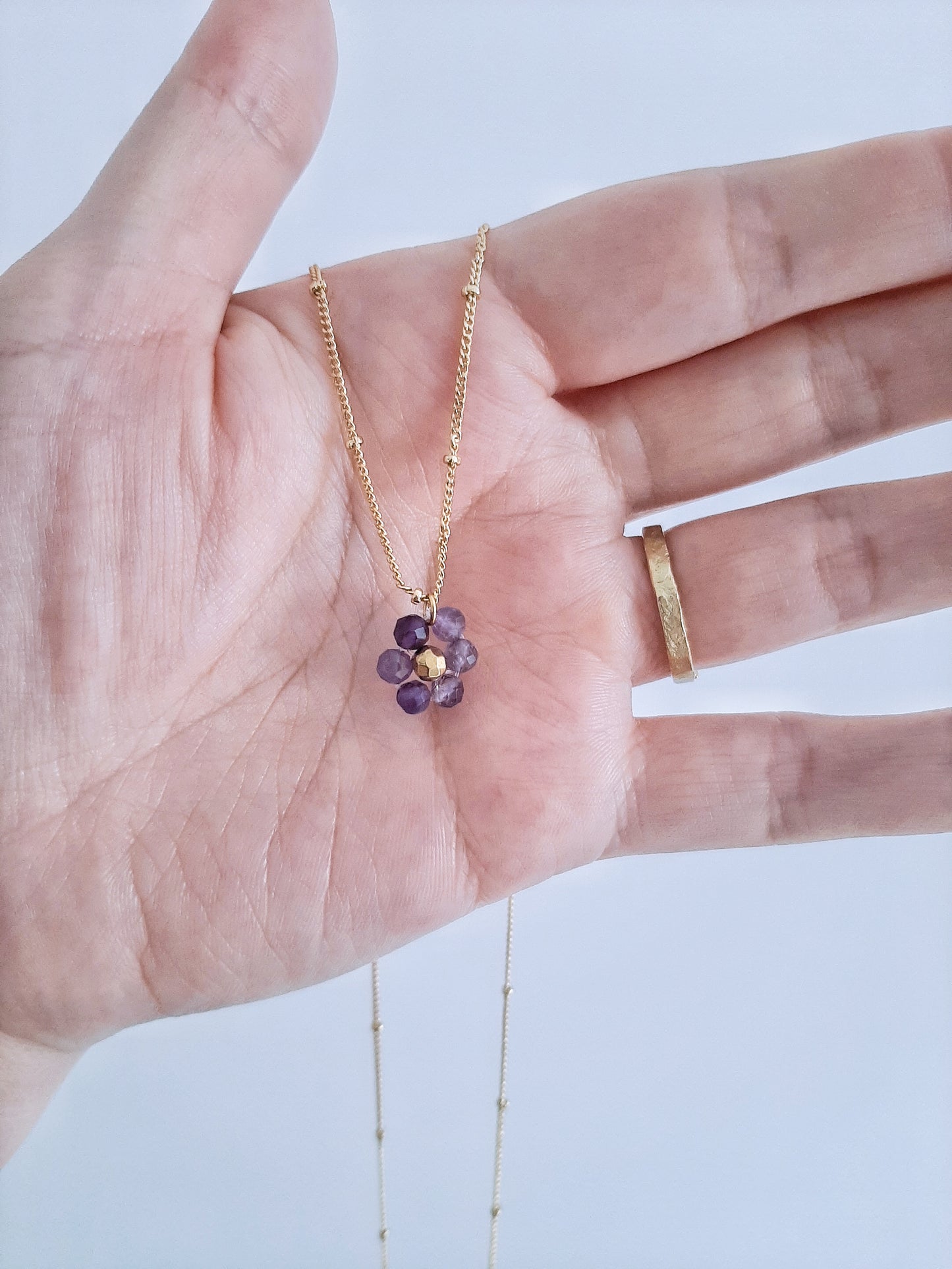 Flower Girl - Necklace - Amethyst