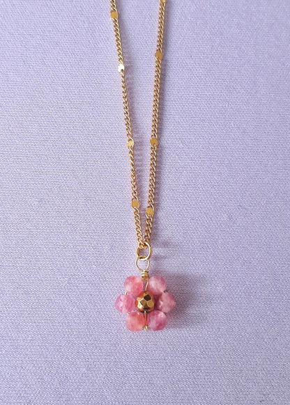 Flower Girl - Necklace - pink Tourmaline