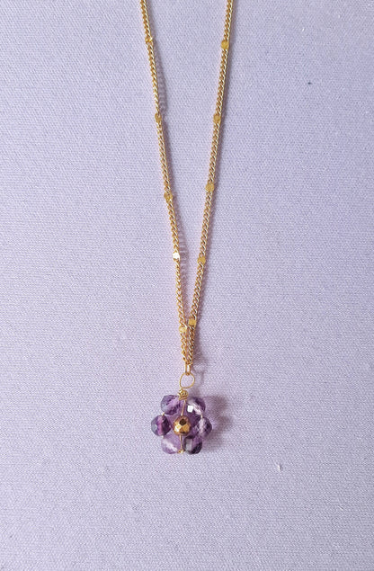 Flower Girl - Necklace - Amethyst