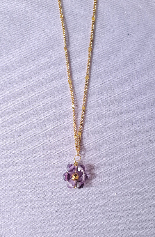 Flower Girl - Necklace - Amethyst