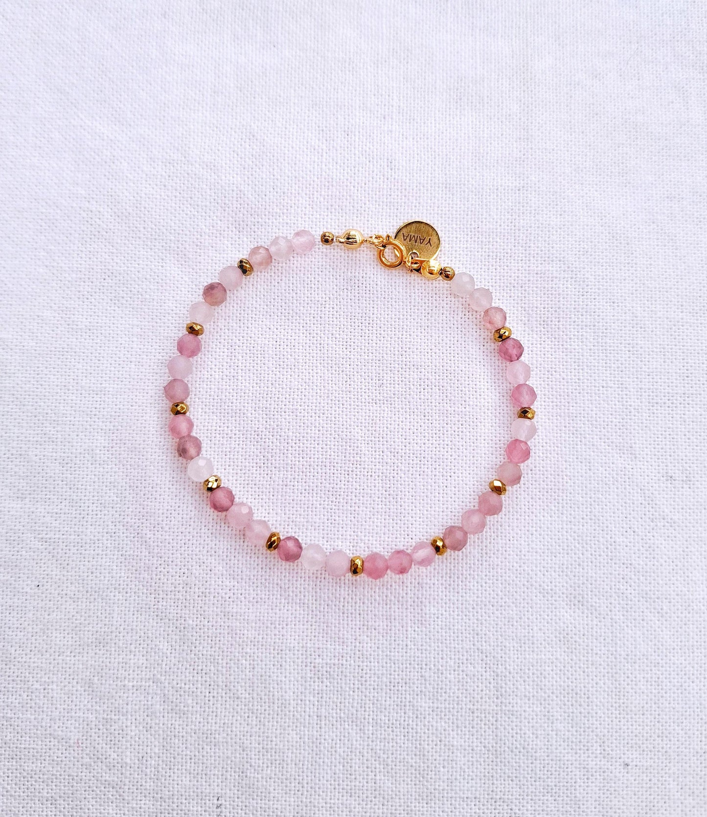 The Rose Quartz - Bracelet gold