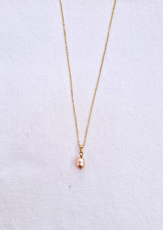 The Pink One - Necklace in silver or gold