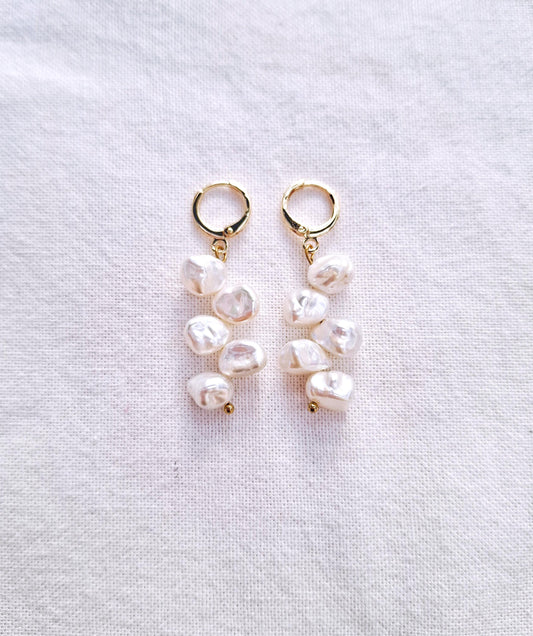 The Stack - Earrings in silver or gold