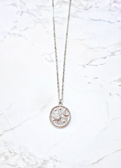 Celeste silver or gold necklace