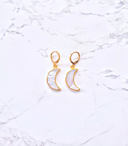 MOON silver earrings