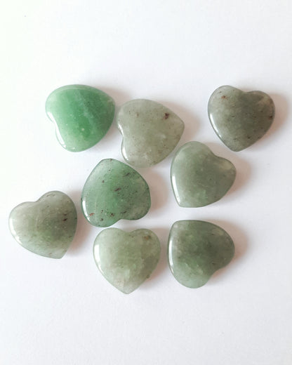 Hearts - Green Aventurine