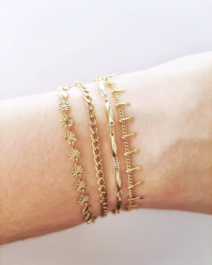 Nude sun bracelet gold