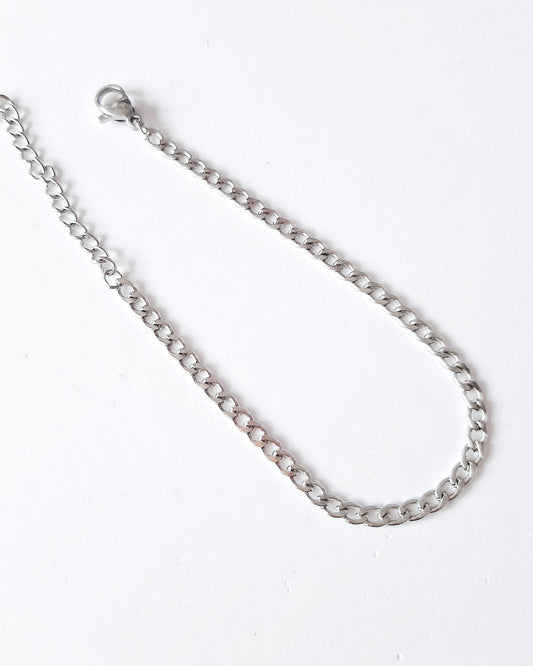 Nude chain bracelet silver