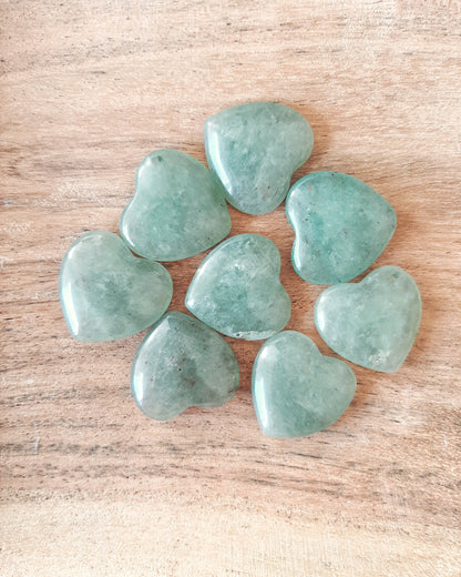 Hearts - Green Aventurine