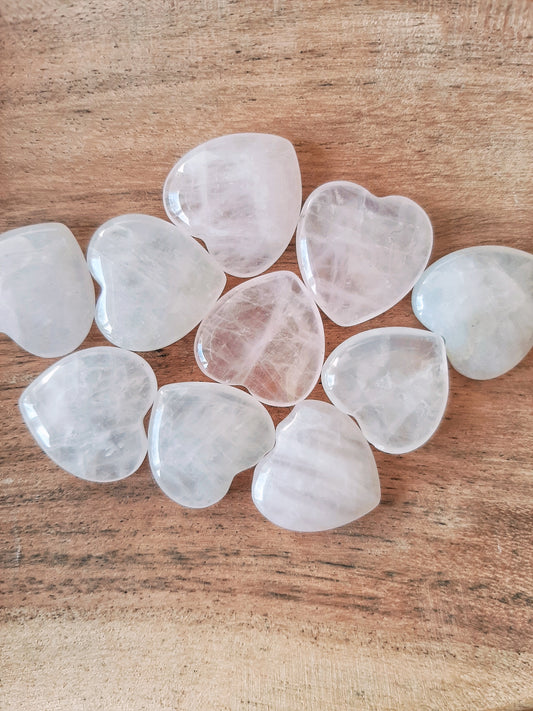 Hearts - Rose Quartz