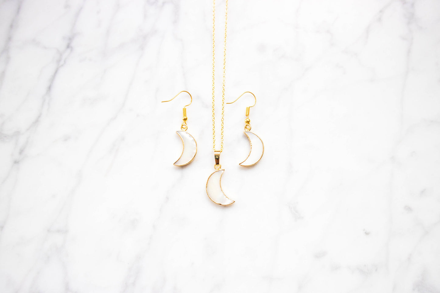 MOON gold earrings