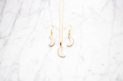 MOON gold earrings