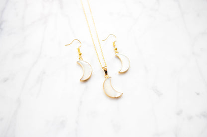 MOON gold earrings