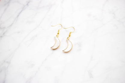 MOON gold earrings