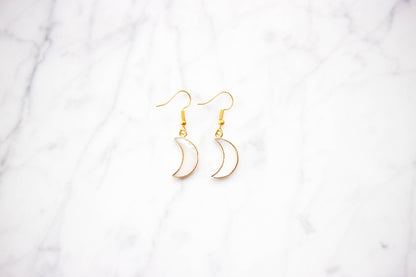 MOON gold earrings