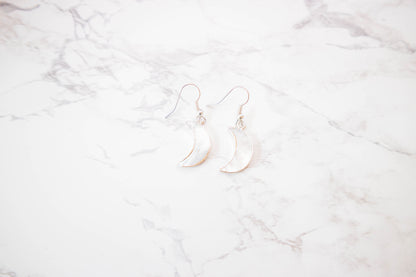 MOON silver earrings