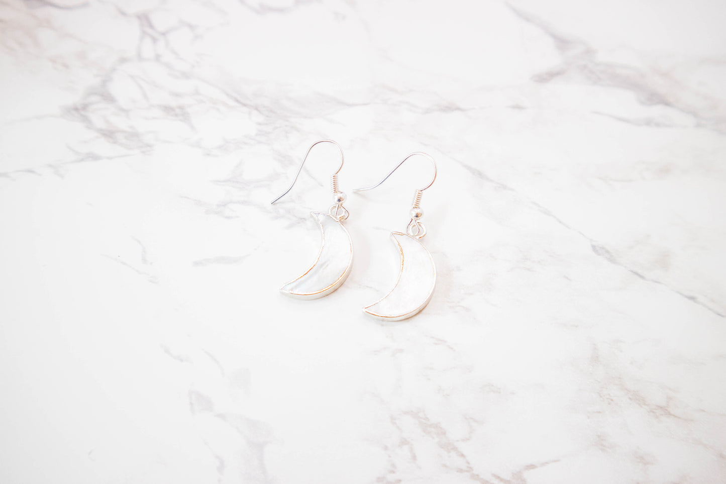 MOON silver earrings