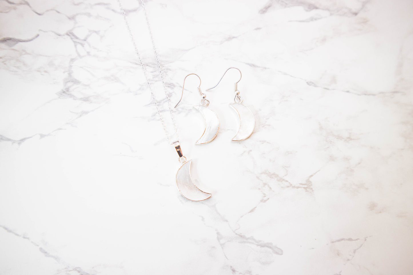 MOON silver earrings